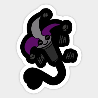 cute mark mic jester Sticker